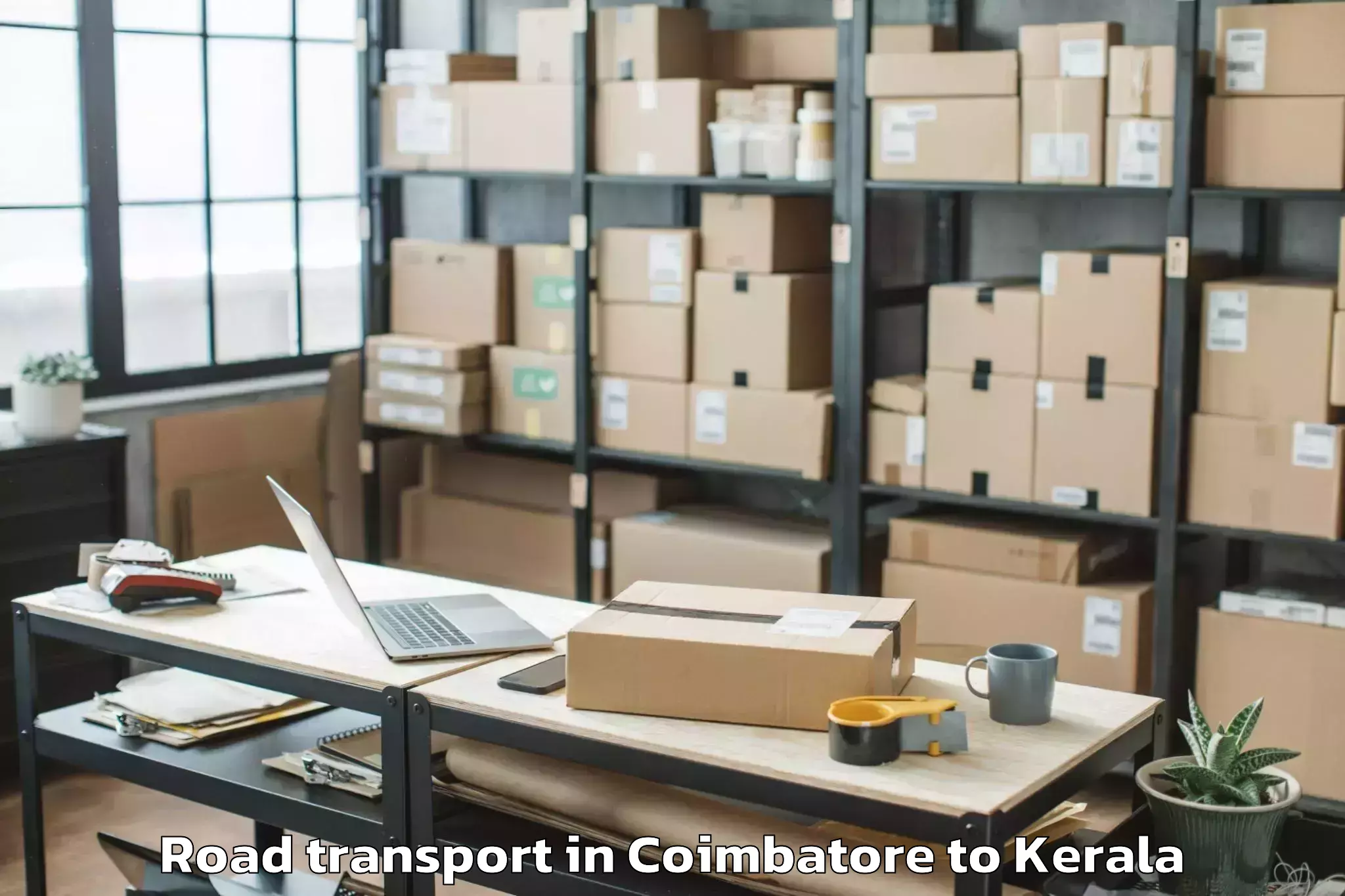 Top Coimbatore to Kannur Airport Cnn New Road Transport Available